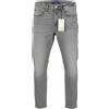 SCOTCH & SODA Jeans Uomo Skim W32/L32 Grigio Denim Skinny Faded Whisker