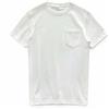 T-Shirt Uomo 100% Cotone Spesso Con Collo A Giro Maniche Corte Con Tasche