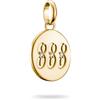 Thomas Sabo Charm Club Connect CC1255-414-14 - Ciondolo a forma di angelo 888, placcato oro 18 carati, in argento 925 riciclato
