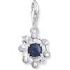 THOMAS SABO Ciondolo a forma di fasi lunari con pietra arenaria imitata in argento sterling 925 riciclato 2040-664-32, misura unica, Argento sterling, Arenaria