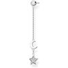 Thomas Sabo orecchini singoli da donna stella e luna oro, argento sterling 925