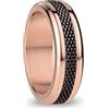 BERING Arctic Symphony Collection Yenisei 9 - Anello da donna in acciaio inox, finitura lucida, color oro rosa