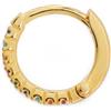 Thomas Sabo Orecchini da Donna Pietre Bianche Creole Singole Argento Sterling 925 CR658-051-14