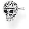 Thomas Sabo Orecchini da Donna a Forma di Teschio in Argento Sterling 925