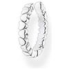 Thomas Sabo Orecchini da Donna a Forma di Cuore, in Argento Sterling 925