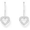 Thomas Sabo Orecchini a forma di cuore in argento Sterling 925 H2292-051-14, misura unica, Argento sterling, Zirconia cubica
