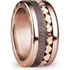BERING Arctic Symphony Collection Spree 6 - Anello da donna in acciaio inox, finitura lucida, color oro rosa