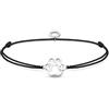 THOMAS SABO Little Secrets LS123-173-5-L20V - Bracciale da donna in argento sterling 925, 20 cm, Argento sterling Nylon, Nessuna pietra preziosa