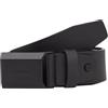 Calvin Klein Uomo Cintura Beveled Plaque con Chiusura con Placchetta, Nero (Ck Black Smooth), 85 cm
