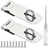 LOLANIUT Chiavistello Porta 4 Pollici Acciaio Inox 304 Viti Armadio, 2 Pezzi