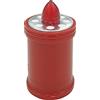 Velamp Lumino votivo a batteria con luce LED rossa intermittente - Durata 60 giorni - Candela LED ideale per cimitero