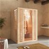 Parama Sauna finlandese da interno 120x110cm h190cm in legno hemlock | Abisko