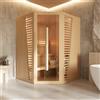 Parama Sauna finlandese da interno 150x150cm h190cm in legno hemlock | Abisko
