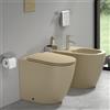 Parama Sanitari filo muro vaso rimless traslato, bidet e copri wc khaki | Europa