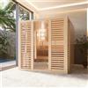 Parama Sauna finlandese da interno 200x200cm h190cm in legno hemlock | Abisko