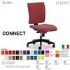 SEIPO CONNECT CN0056 Poltrona operativa Movimento sincronizzato "R4" SCHIENALE MEDIO SEIPO ECOPELLE D2