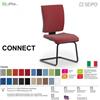 SEIPO CONNECT CN0059 Poltrona visitatore a slitta NERO SCHIENALE MEDIO SEIPO TESSUTO V