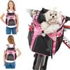 PETCUTE Zaino per Gatti,Pieghevole Borsa da Bicicletta per Cani con Nastri Riflettenti e luce,Staccabile Cestino per Bici per Cani con Tasche Portaoggetti,Adatto per Viaggiare