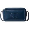 Calvin Klein Donna Borsa a Tracolla Bold Camera Bag con Logo, Blu (Key Largo), Taglia Unica