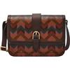 Fossil Zoey Borsa in pelle, cotone o poliestere da donna, Multicolore, 25.4cm L × 7.62cm W × 17.78cm H