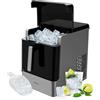 Cecotec Macchina per Fabbricare Ghiaccio Chillin' Ice 2300. 23kg/24h, Serbatoio 1,8kg, Serbatoio Acqua 2L, Compressore con Raffreddamento ad Aria, Cubetti Solidi, Ghiaccio Fresco Sempre
