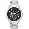 Armani Exchange Orologio da uomo, Movimento cronografo al quarzo e cassa da 44 mm con cinturino in acciaio