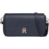 Tommy Hilfiger Donna Borsa a Tracolla Emblem Flap Crossover Piccola, Blu (Space Blue), Taglia Unica
