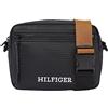 Tommy Hilfiger Borsa a Tracolla Uomo Monotype Ew Reporter con Zip, Multicolore (Black), Onesize