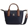 Tommy Hilfiger Borsa da donna Popette Micro Tote AW0AW18368, blu (blu spazio), taglia unica