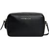 Tommy Hilfiger Donna Borsa a Tracolla Logotape Camera con Zip, Nero (Black), Taglia Unica