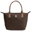 Tommy Hilfiger Popette Mini Tote AW0AW17709 Altre Borse, MARRONE (Fondant Brown), Taglia Unica