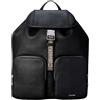 Calvin Klein Zaino da donna Webbing Strap Flap BAckpack LV04F3645G, nero (nero), taglia unica