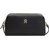 Tommy Hilfiger Donna Borsa a Tracolla Grace con Zip, Nero (Black), Taglia Unica