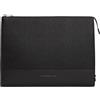 Tommy Hilfiger Uomo Borsa Laptop Woven con Zip, Nero (Black), Taglia Unica