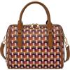 Fossil Borsa a bauletto Williamson da donna in tessuto rivestito in poliuretano, ZB11019564