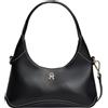 Tommy Hilfiger Borsa hobo da donna Th Everyday Mini Hobo AW0AW19185, nero (nero), taglia unica
