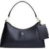 Tommy Hilfiger Donna Borsa a Spalla Icon con Tasca per Monete, Nero (Black), Taglia Unica