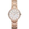 Fossil Orologio Virginia da donna, movimento al quarzo, cassa in acciaio inossidabile oro rosa 30 mm, ES3284, Tonalità Oro Rosa E Bianco Con Glitter