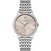 Emporio Armani Orologio Analogico Automatico Uomo con Cinturino in Acciaio Inossidabile AR60082, Beige