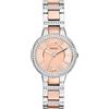 Fossil Orologio Virginia da donna, movimento al quarzo, cassa in acciaio inossidabile 30 mm, ES3405, Tonalità Argento E Oro Rosa Con Glitter