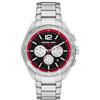 Michael Kors Orologio Accelerator 2 per uomo, Movimento cronografo al quarzo con cinturino in acciaio inossidabile, 44 mm, Rosso cremisi