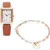Fossil Raquel Orologio per donna, Movimento al quarzo con cinturino in acciaio inossiperbile o in pelle, Rosso vino, 8.7Lx8.7Wx7Hcm
