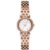 Michael Kors Orologio Darci per donna, Movimento al quarzo a tre lancette in oro rosa con cinturino in acciaio inossidabile, 26 mm, Tono oro rosa e glitter bianco