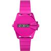 Diesel Orologio Baby Chief da uomo, movimento digitale con Cinturino in alluminio o acciaio inossidabile, 35 mm, rosa