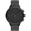 Armani Exchange Orologio per uomo, movimento cronografo al quarzo e cassa da 49 mm con cinturino in acciaio inossidabile, Grafite