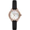 Emporio Armani Orologio da donna a tre sfere in acciaio color oro rosa, AR11598, Nero e oro rosa