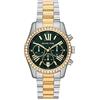 Michael Kors Orologio Lexington da donna, movimento cronografo al quarzo con cinturino in acciaio inossidabile