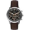 Fossil Orologio Neutra da uomo, movimento cronografo al quarzo con cinturino in pelle