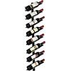 Sywlwxkq Portabottiglie da Vino in Ferro battuto a Parete può Essere impilato in Posizione obliqua Portabottiglie da Vino Espositore Decorativo per casa, Ristorante, Bar