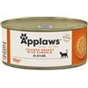 Applaws Lattine in Brodo per Gatti Adulti Umido Complementare 156g - Pollo con Zucca - 12x156 gr